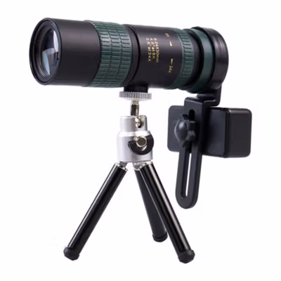 APEXEL Lensa Kamera Smartphone Telephoto Zoom HD 8-24X30 Monocular - APL-8-24X30 - Black — gambar 2