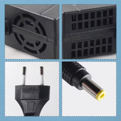 ALASICKA Adaptor Charger Baterai Skuter Sepeda Listrik DC 29.4V 2A - TCDZ0001 - Black — gambar 2