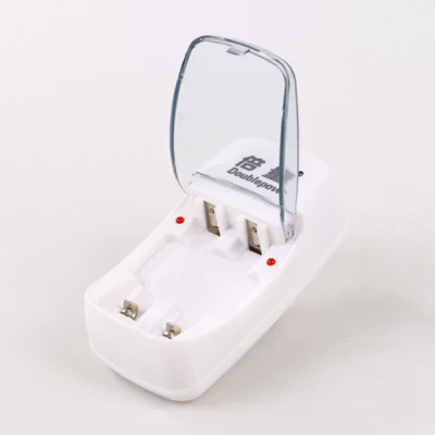 Doublepow Charger Baterai Rechargeable 2 Slot AA AAA with AA 2 PCS - DP-B01 800 - White — gambar 2