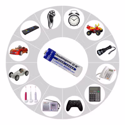 Doublepow Baterai Isi Ulang AA Rechargeable Ni-MH 3000 mAh 1.2V 1 PCS - White — gambar 2