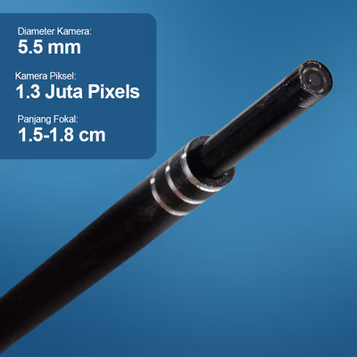 TaffOmicron Kamera Endoskop Pembersih Telinga Endoscope USB 3 in 1 - i96 - Black — gambar 2