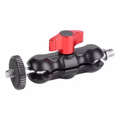 Andoer Ball Head Kamera Magic Arm Shoe Mount Adapter 1/4 Inch - H032 - Black — gambar 2