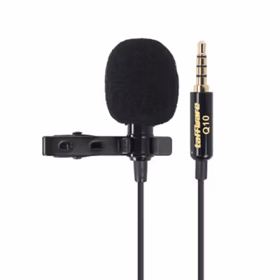 Taffware Mikrofon Professional Lavalier Microphone Clip 3.5mm - Q10 - Black — gambar 2