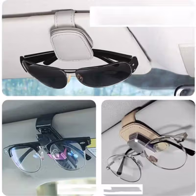 AEMONI Penjepit Kacamata Mobil Sun Visor Magnetic Clip Holder - MN-20 - Black — gambar 2