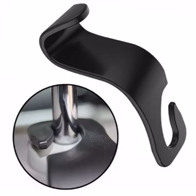 Gantungan Organizer Barang Mobil Car Headrest Hook Hanger Plastik - A219C - Black — gambar 2