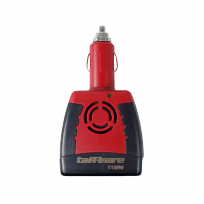 Taffware Car Inverter DC 12 V to AC 220V 5V USB 150W - T150W - Black/Red — gambar 2