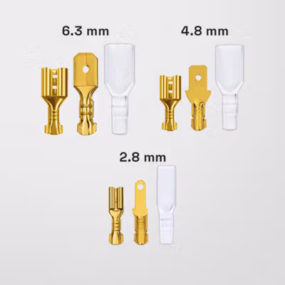 Taffware Terminal Wire Crimp Connector Spade Kit 270 PCS - SC7 - Golden — gambar 2