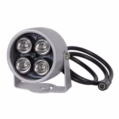Lampu IR Infrared Night Vision Illuminator 4 LED for CCTV - PT4040 - Silver — gambar 2