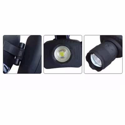 ASB Senter Kepala Headlamp Flashlight Waterproof Zoom 3W - TK17 - Black — gambar 2