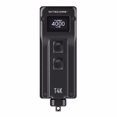 NITECORE Senter LED CREE XP-L2 V6 Rechargeable 4000 Lumens - T4K - Black — gambar 2