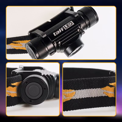 TaffLED Senter Kepala Headlamp LED IP66 800 Lumens - HP50 - Black — gambar 2