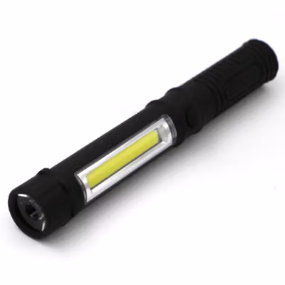 TaffLED Senter LED COB Flashlight Magnetic 250 Lumens - BC12 - Black — gambar 2