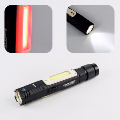 TaffLED Senter LED XPG COB Rotatable Head Magnetic Tail 10000 Lumens - 3189A - Black — gambar 2