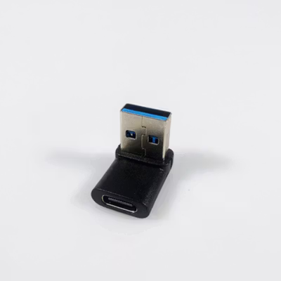 RONDAFUL OTG USB Type C Female to USB A 3.2 Male Elbow High Speed - RF3 - Black — gambar 2