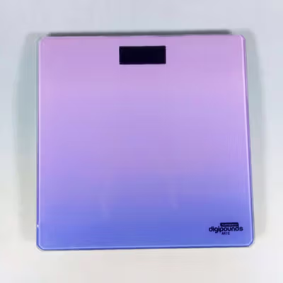 Taffware Digipounds Timbangan Badan Digital Scale Rechargeable 180kg - AR18 - Violet — gambar 2