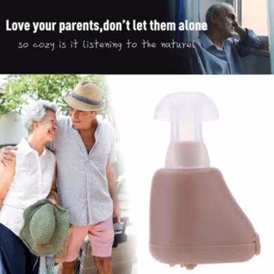 TaffOmicron Alat Bantu Dengar In Ear Hearing Aid - K-88U - Beige — gambar 2