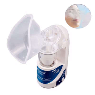TaffOmicron Alat Terapi Pernapasan Ultrasonic Nebulizer Atomizer - MY-520A - White — gambar 2