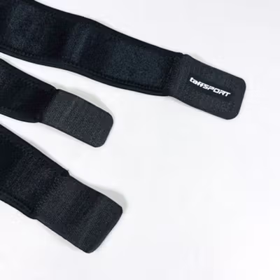 TaffSPORT Deker Pelindung Lutut Power Brace Kneepad Gym Fitness 1 PCS - A-0512 - Black — gambar 2