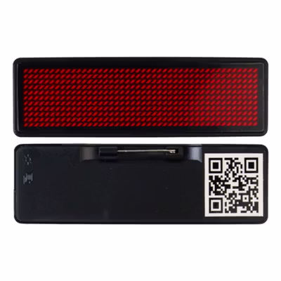 DIYMORE Name Tag LED Mini Board Portable 230mAh with Bluetooth - NB1144 - Red — gambar 2