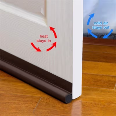 Door Stopper Blocker Insulator Penahan Udara Pintu Satu Sisi 94cm - DK1S - Black — gambar 2