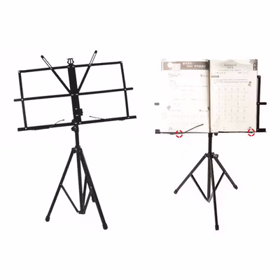 TaffSTUDIO Stand Partitur Sheet Musik Lipat Portabel - CM-001 - Black — gambar 2