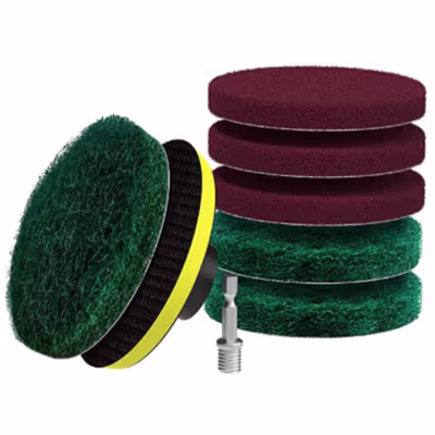 UNTIOR Kepala Pembersih Electric Drill Cleaning Pad Hex Bit 8 PCS - UN3 - Multi-Color — gambar 2