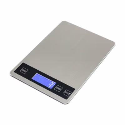 DHOME Timbangan Dapur Mini Digital Scale 15kg 1g - JJ210 - Silver — gambar 2