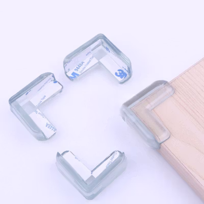 TaffHOME Table Corner Bumper Pengaman Siku Sudut Meja Silicone 10 PCS - FY21 - Transparent — gambar 2