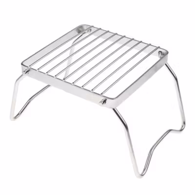 Goyana Alat Panggang Lipat Portable Outdoor Grill Stove Foldable - GY145 - Silver — gambar 2