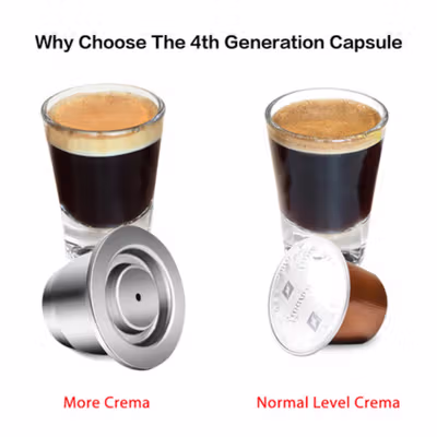 iCafilas Refillable Coffee Capsule Stainless Steel 1 PCS for Nespresso - Silver — gambar 2