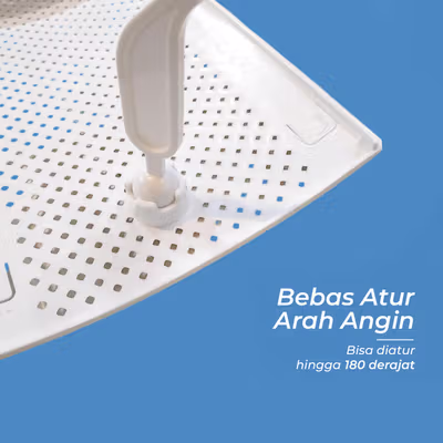 TaffHOME Cover Angin AC Retractable Three Board Windshield Deflector - HZ74 - White — gambar 2
