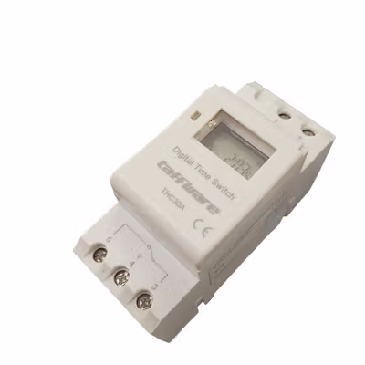 Taffware Programmable Digital Timer Switch 28 Program 220V/25A(16A) - THC30A - White — gambar 2