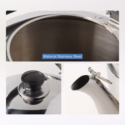 CHUANCYI Teko Air Panas Stainless Steel Water Kettle 5L - HS4062 - Silver — gambar 2
