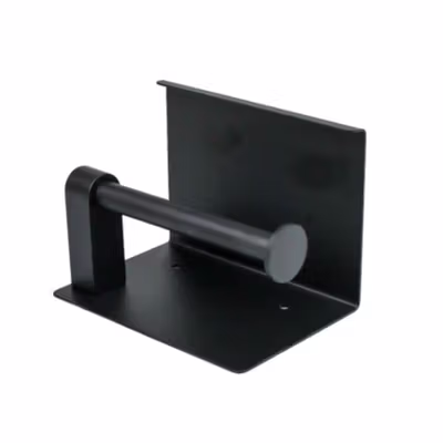 HOUSEEN Gantungan Tempat Tisu Toilet Tissue Wall Mount - K-56 - Black — gambar 2
