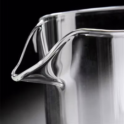 BEDRE Teko Teh Kaca Saringan Tahan Panas Api dengan Tombol Buka 1L - BR-610 - Transparent — gambar 2