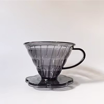 One Two Cups V60 Coffee Dripper Alat Seduh Kopi Manual Plastik 3-4 Cup - KP-25 - Gray — gambar 2