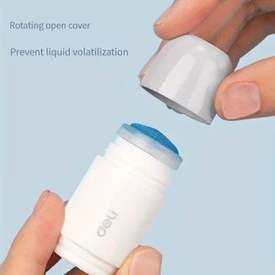 Deli Stempel Penghapus Resi Thermal Paper Coating Liquid 10ml - JQ123 - White — gambar 2