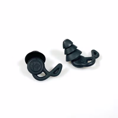 TaffSPORT Penutup Telinga Earplug Noise Reduction 3 Layer - VO70 - Black — gambar 2