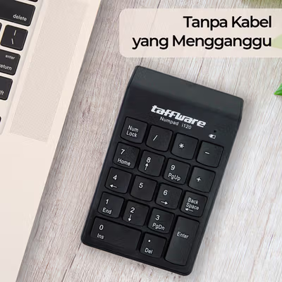 Taffware Keypad Numeric Numpad Wireless 2.4 GHz 10M - i120 - Black — gambar 2