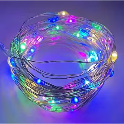 TaffLED Lampu Hias String Lights Tumblr Outdoor 100 LED 3W 10M - X-100 - Multi-Color — gambar 2