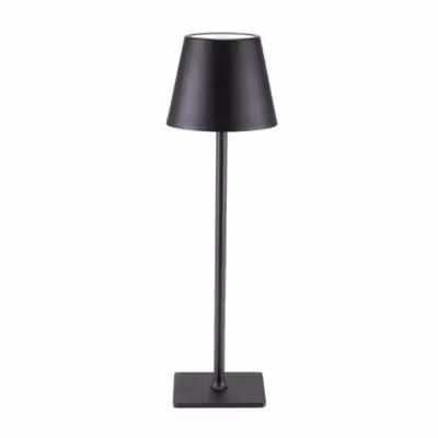 TaffLED Lampu Meja Hias Touch LED Desk USB Rechargeable Tri Color 3W - J420 - Black — gambar 2