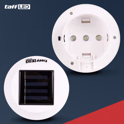 TaffLED Lampu Sorot LED Outdoor Waterproof Solar Cool White 2V 1W - G2281 - White — gambar 2