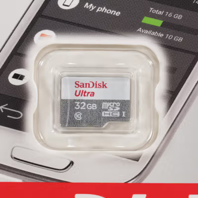 SanDisk Ultra microSDHC/SDXC UHS-I Class 10 100MB/s 32GB - SDSQUNR - No Color — gambar 2