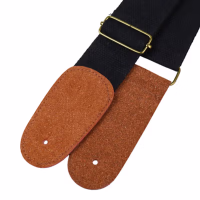 Fender Tali Strap Gitar Adjustable Guitar Strap - 27B - Black — gambar 2