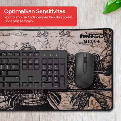 TaffGO Professional Gaming Mouse Pad XL Desk Mat 800x300x2mm One Piece - MP004 - No Color — gambar 2