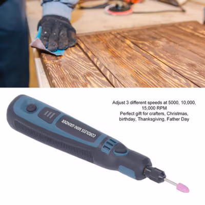 CMG Bor Listrik Mini Grinder Polishing USB 3 Speed 15000 RPM 3.6V - TY-CM01 - Blue — gambar 2