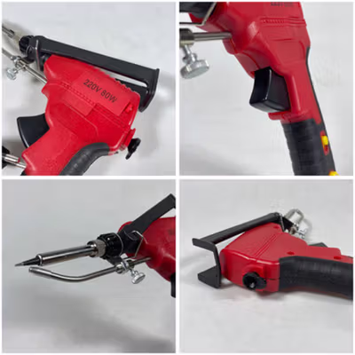 LEFAVOR Solder Listrik Tembak Tin Gun Adjustable Temperature 60W - GT-20 - Red — gambar 2