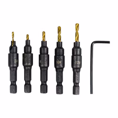 Taffware Vastar Mata Bor Drill Bit HSS 1.98-3.56mm 5 PCS - SV-VDB26 - Black — gambar 2