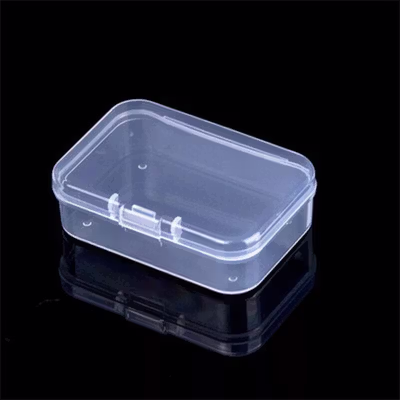Kotak Penyimpanan Perhiasan Organizer Plastic Jewelry Box - J-4 - Transparent — gambar 2