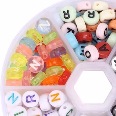Kotak Perhiasan Aksesoris Round Plastic Jewelry Box 6 Slot - BT-6 - Transparent — gambar 2